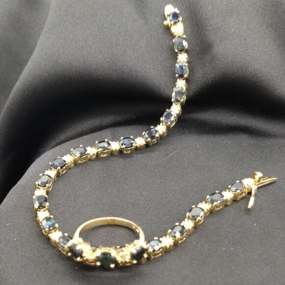 Sapphire & Diamond Ring and Bracelet